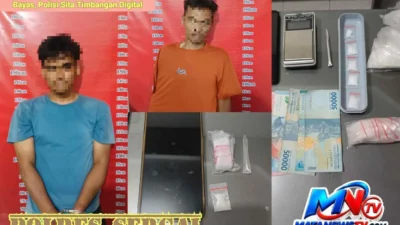 Dua Pengedar Sabu Ditangkap di Lubuk Bayas, Polisi Sita Timbangan Digital