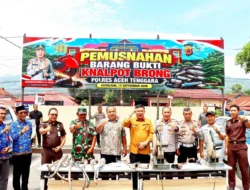 46 Knalpot Brong Dimusnahkan, Polres Aceh Tenggara Perkuat Edukasi Tertib Berlalu Lintas