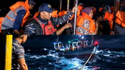 Malam Mencekam di Laut Aceh Singkil, 21 Penumpang KM Anugerah Jaya Dievakuasi Selamat