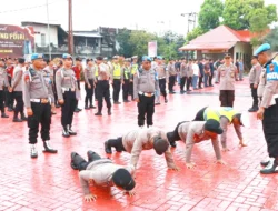 Gaktibplin Polres Nias Selatan Digelar, Rambut Panjang Jadi Temuan Personel