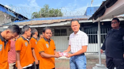Lapas Kotapinang Salurkan Bantuan Peralatan Mandi untuk Warga Binaan