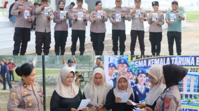 Polres Sergai Sosialisasikan SMA Kemala Taruna Bhayangkara di CFD, Dorong Generasi Emas Berprestasi