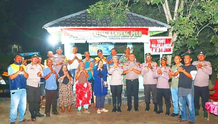 Kapolres Sergai Sambangi Pos Kamling di Sei Rampah, Ajak Warga Perkuat Kamtibmas dan Perangi Narkoba
