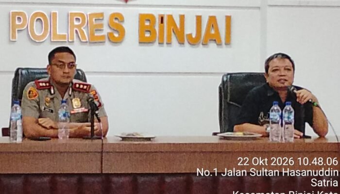 Kapolres Binjai Buka Program POLIRAN, Ajak Pemuda Cari Kerja Halal dan Jauhi Narkoba serta Judi Online