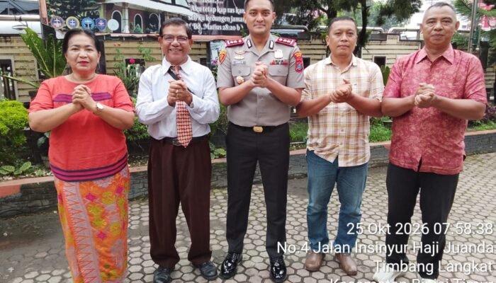 Kapolres Binjai Hadiri Minggu Kasih di GBKP Simpang Awas, Ajak Jemaat Jaga Kamtibmas