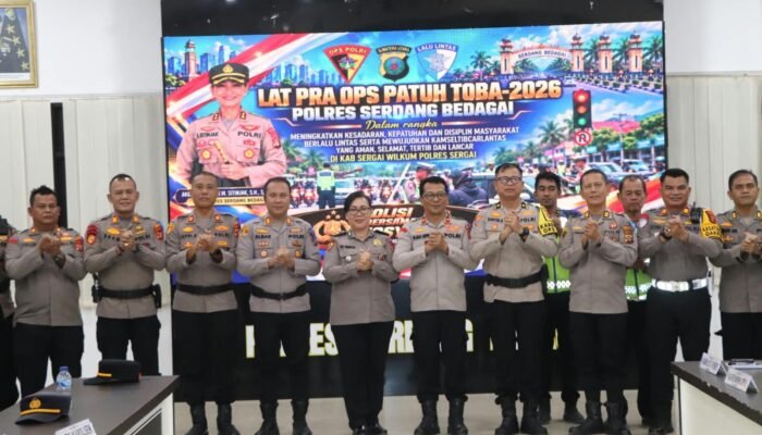 Mantapkan Kesiapan Personel, Polres Sergai Gelar Latpraops Patuh Toba 2026