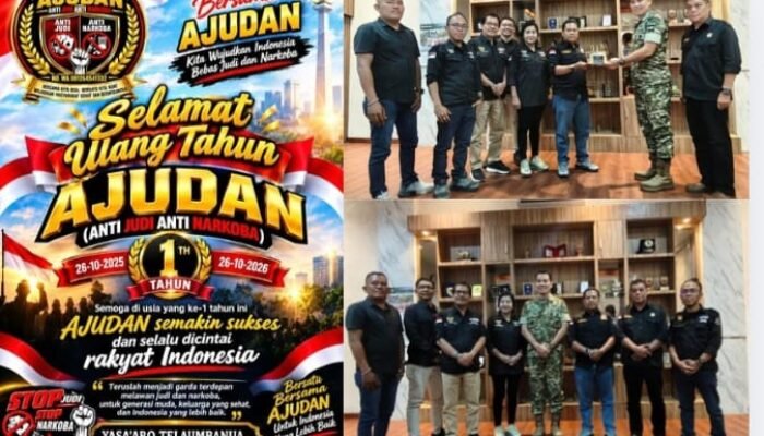 Dandim 0201 Medan Terima Audiensi DPP AJUDAN, Perkuat Sinergi Berantas Judi dan Narkoba