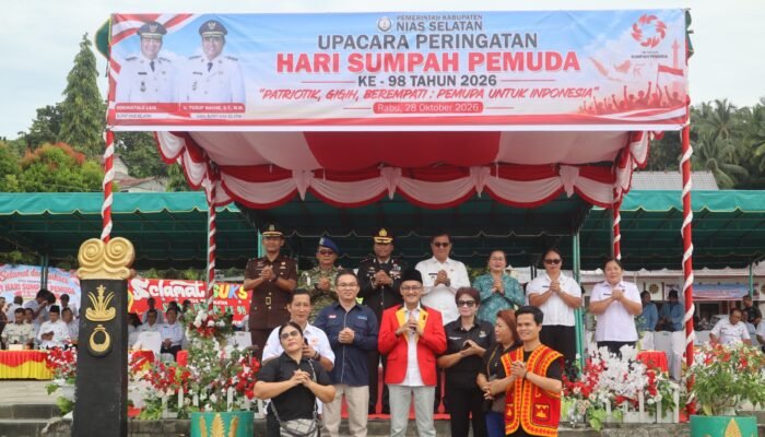 Kapolres Nias Selatan Pimpin Upacara Sumpah Pemuda ke-98, Ajak Generasi Muda Perkuat Karakter dan Kepedulian Sosial