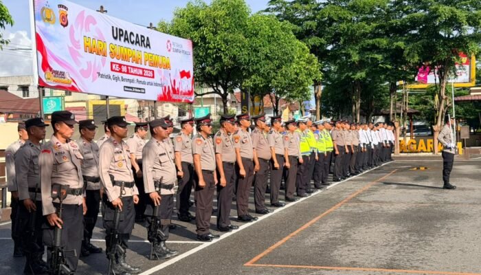 Kobarkan Semangat Persatuan, Kapolres Aceh Tenggara Pimpin Upacara Hari Sumpah Pemuda ke-98